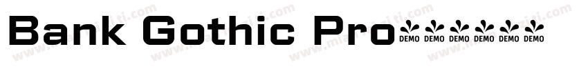 Bank Gothic Pro字体转换